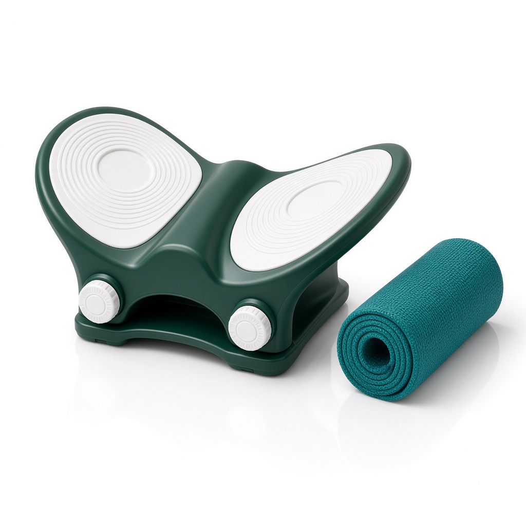 Illustrative photo of a spring trainer with soft pads and a resistance band